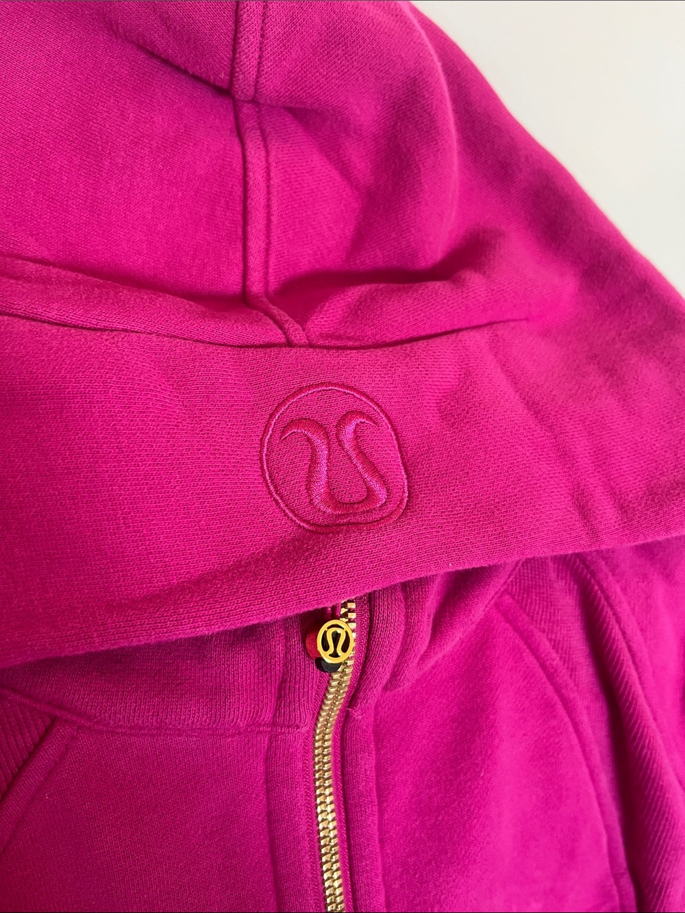 Magenta & Gold Lululemon Scuba Crop Half-Zip Sweatshirt - XS/S - Picture 2 of 7